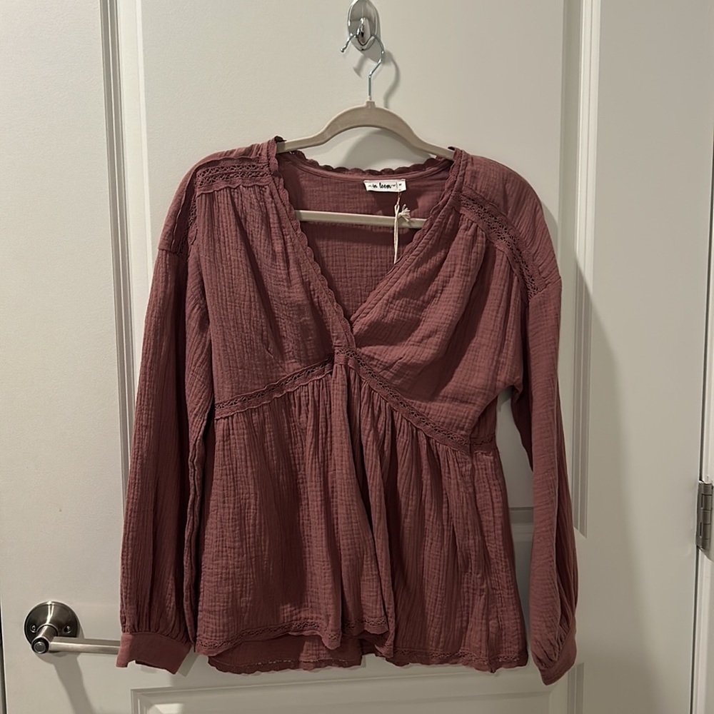 Mauve Long Sleeve Top